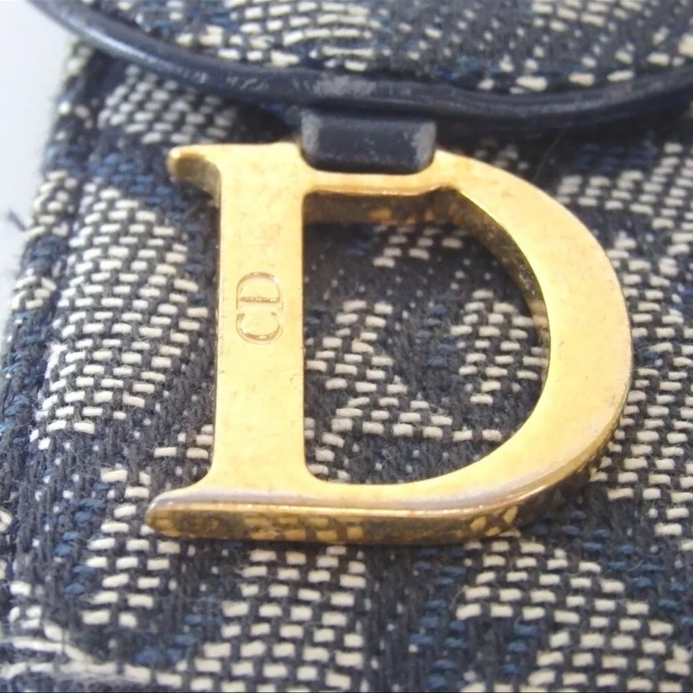 AUTH Christian Dior Trotter Wallet Navy Blue - Picture 5 of 8
